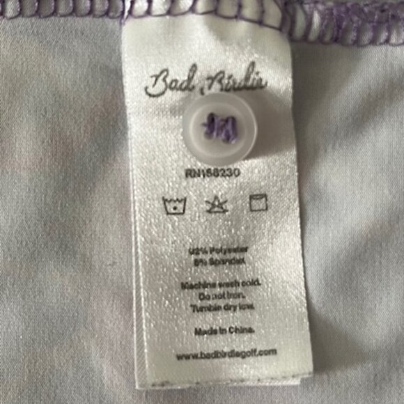 Bad Birdie Mens Performance Polo Mingos Tropical Flamingos Authentic Bad Birdie - Picture 9 of 9